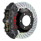 Brembo (355x32mm) / 2-Piece Drilled / Black Hard Anodized (M-Style - Cast Monobloc Radial Mount) Brembo 6-Piston GT-S System (Front) - Porsche / 964 C2 Turbo / 3.6 Turbo 1M1.8050AS