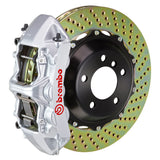 Brembo (380x32mm) / 2-Piece Slotted Type-3 / Red (M-Style - Cast Monobloc Radial Mount) Brembo 6-Piston GT System (Front) - Porsche / GT2 / GT3 / GT3 RS (non PCCB) (996/997) 1M3.9016A2