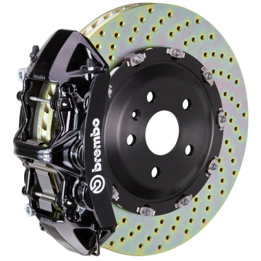 Brembo (380x34mm) / 2-Piece Drilled / Black (N-Style - Cast Monobloc Radial Mount) Brembo 6-Piston GT System (Front) - Audi / S4 / S5 (B9) 1N1.9059A1