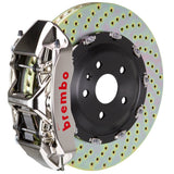 Brembo (380x34mm) / 2-Piece Drilled / Nickel Plated (N-Style - Billet Monobloc Radial Mount) Brembo 6-Piston GT-R System (Front) - Maserati / Coupe/Spyder (4200GT-R) / GranSport 1N1.9015AR
