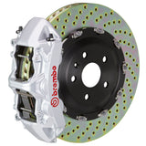 Brembo (380x34mm) / 2-Piece Drilled / Silver (N-Style - Cast Monobloc Radial Mount) Brembo 6-Piston GT System (Front) - Mercedes-Benz / C450 / C43 AMG (W205) 1N1.9061A3