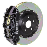 Brembo (380x34mm) / 2-Piece Slotted Type-1 / Black (N-Style - Cast Monobloc Radial Mount) Brembo 6-Piston GT System (Front) - Maserati / Quattroporte / S / GT S / GranTurismo / S / Sport / MC / MC Stradale 1N2.9016A1