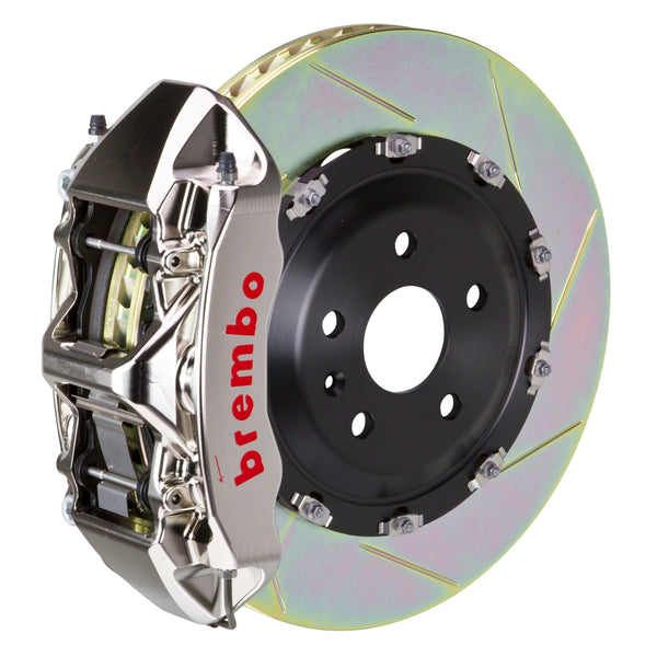 Brembo (365x34mm) / 2-Piece Slotted Type-1 / Nickel Plated (N-Style - Billet Monobloc Radial Mount) Brembo 6-Piston GT-R System (Front) - Audi / S4 (B6-7) 1N2.8511AR