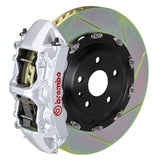 Brembo (380x34mm) / 2-Piece Slotted Type-1 / Silver (N-Style - Cast Monobloc Radial Mount) Brembo 6-Piston GT System (Front) - Maserati / Quattroporte / S / GT S / GranTurismo / S / Sport / MC / MC Stradale 1N2.9016A3