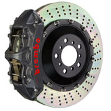 Brembo (405x34mm) / 2-Piece Drilled / Black Hard Anodized (N-Style - Cast Monobloc Radial Mount) Brembo 6-Piston GT-S System (Front) - Ferrari / F430 Scuderia 1N1.9526AS