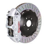 Brembo (405x34mm) / 2-Piece Drilled / Silver (N-Style - Cast Monobloc Radial Mount) Brembo 6-Piston GT System (Front) - Audi / RS5 (B9) 1N1.9545A3