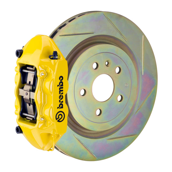 Brembo Performance (336x28mm) / 1-Piece Slotted Type-1 / Yellow (P-Style - Cast Monobloc Radial Mount) Brembo 4-Piston GT System (Front) - Mercedes-Benz / C30 1P5.7001A5