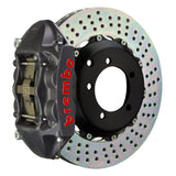 Brembo (328x28mm) / 2-Piece Drilled / Black Hard Anodized (P-Style - Cast Monobloc Radial Mount) Brembo 4-Piston GT-S System (Rear) - Audi / TT 3.2L / TT-S / TT-RS (8J) 2P1.6007AS