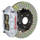 Brembo Performance (328x28mm) / 2-Piece Drilled / Silver (P-Style - Cast Monobloc Radial Mount) Brembo 4-Piston GT System (Rear) - Audi / TT 3.2L / TT-S / TT-RS (8J) 2P1.6007A3