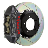 Brembo (328x28mm) / 2-Piece Slotted Type-1 / Black Hard Anodized (P-Style - Cast Monobloc Radial Mount) Brembo 4-Piston GT-S System (Rear) - Audi / TT 3.2L / TT-S / TT-RS (8J) 2P2.6007AS