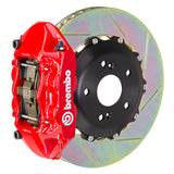 Brembo Performance (328x28mm) / 2-Piece Slotted Type-1 / Red (P-Style - Cast Monobloc Radial Mount) Brembo 4-Piston GT System (Rear) - Audi / TT 3.2L / TT-S / TT-RS (8J) 2P2.6007A2