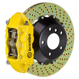 Brembo Performance (345x28mm) / 2-Piece Drilled / Yellow (P-Style - Cast Monobloc Radial Mount) Brembo 4-Piston GT System (Front) - MINI (F55 / F56) 1P1.8005A5
