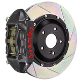 Brembo (380x28mm) / 2-Piece Slotted Type-1 / Black Hard Anodized (P-Style - Cast Monobloc Radial Mount) Brembo 4-Piston GT-S System (Rear) - Ferrari / Testarossa (84-87) 2P2.9068AS