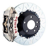 Brembo (345x28mm) / 2-Piece Slotted Type-3 / Nickel Plated (P-Style - Billet Monobloc Radial Mount) Brembo 4-Piston GT-R System (Rear) - Porsche / 987 Boxster / Cayman 2P3.8030AR