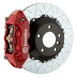 Brembo (380x28mm) / 2-Piece Slotted Type-3 / Red (P-Style - Cast Monobloc Radial Mount) Brembo 4-Piston GT System (Rear) - Audi / S4 / S5 (B8) 2P3.9014A2
