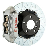 Brembo (380x28mm) / 2-Piece Slotted Type-3 / Silver (P-Style - Cast Monobloc Radial Mount) Brembo 4-Piston GT System (Rear) - BMW / X5/6/M (E7x/F1x/F8x) 2P3.9010A3