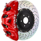 Brembo (412x38mm) / 2-Piece Drilled / Red (Q-Style - Cast Monobloc Radial Mount) Brembo 8-Piston GT System (Front) - Audi / S6 / S7 / RS7 (C7) 1Q1.9607A2