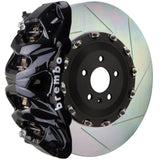 Brembo (412x38mm) / 2-Piece Slotted Type-1 / Black (Q-Style - Cast Monobloc Radial Mount) Brembo 8-Piston GT System (Front) - Porsche / Cayenne / S / GTS / Turbo (958) 1Q2.9613A1