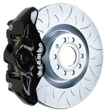 Brembo (345x30mm) / 1-Piece Slotted Type-3 / Black (S-Style - Cast Monobloc Radial Mount) Brembo 4-Piston GT System (Front) - VW/Audi / GLI / GTI (Mk5-6) / CC / Beetle Turbo / A3 (8P) 1S5.8002A1