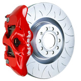 Brembo (345x30mm) / 1-Piece Slotted Type-3 / Red (S-Style - Cast Monobloc Radial Mount) Brembo 4-Piston GT System (Front) - VW/Audi / GLI / GTI (Mk5-6) / CC / Beetle Turbo / A3 (8P) 1S5.8002A2