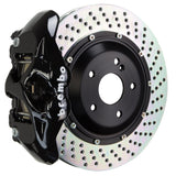 Brembo (380x28mm) / 2-Piece Drilled / Black (S-Style - Cast Monobloc Radial Mount) Brembo 4-Piston GT System (Rear) - Mercedes-Benz / G55/63/65 / AMG 2S1.9009A1