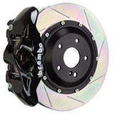 Brembo (380x28mm) / 2-Piece Slotted Type-1 / Black (S-Style - Cast Monobloc Radial Mount) Brembo 4-Piston GT System (Rear) - Porsche / Cayenne Turbo (958) 2S2.9006A1