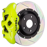 Brembo (380x28mm) / 2-Piece Slotted Type-1 / Flourescent Yellow (S-Style - Cast Monobloc Radial Mount) Brembo 4-Piston GT System (Rear) - Porsche / Cayenne Turbo (958) 2S2.9006A7