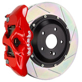 Brembo (380x28mm) / 2-Piece Slotted Type-1 / Red (S-Style - Cast Monobloc Radial Mount) Brembo 4-Piston GT System (Rear) - Porsche / Panamera / S / 4S / Turbo (970) 2S2.9004A2