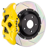 Brembo (380x28mm) / 2-Piece Slotted Type-1 / Yellow (S-Style - Cast Monobloc Radial Mount) Brembo 4-Piston GT System (Rear) - Porsche / Cayenne / S / GTS (958) 2S2.9005A5