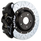 Brembo (380x28mm) / 2-Piece Slotted Type-3 / Black (S-Style - Cast Monobloc Radial Mount) Brembo 4-Piston GT System (Rear) - Porsche / 997 GT3 / GT2 / RS / 991.1/992 C2S/C4S/GTS 2S3.9018A1