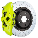 Brembo (380x28mm) / 2-Piece Slotted Type-3 / Flourescent Yellow (S-Style - Cast Monobloc Radial Mount) Brembo 4-Piston GT System (Rear) - BMW / M2C/3/4 (non Carbon-Ceramic Brake) (F8x) 2S3.9013A7