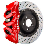 Brembo (380x34mm) / 2-Piece Drilled / Red (T-Style - Cast Monobloc Radial Mount) Brembo 6-Piston GT System (Front) - Mercedes-Benz / C450 / C43 AMG (W205) 1T1.9013A2