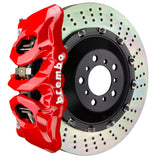 Brembo (405x34mm) / 2-Piece Drilled / Red (T-Style - Cast Monobloc Radial Mount) Brembo 6-Piston GT System (Front) - Audi / RS5 (B9) 1T1.9506A2