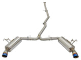 AFE aFe POWER Takeda 16-17 Honda Civic I4-1.5L (t) 2.5-2.25in 304 SS CB Dual-Exit Exhaust Blue Tips 49-36615-L