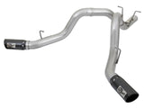 AFE aFe ATLAS 4in DPF-Back Alum Steel Exhaust System w/Dual Exit Black Tip 2017 GM Duramax 6.6L (td) 49-04086-B