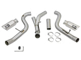 AFE aFe Atlas Exhaust 4in Dual DPF-Back Al Steel w/ Pol Tips 16-17 GM Diesel Truck V8-6.6L (td) LML 49-04080-P