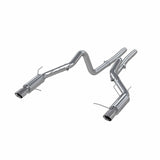 MBRP 11-14 Ford Mustang GT 5.0L Dual Split Rear Race Version T409 3in Cat Back Exhaust System | S7264409