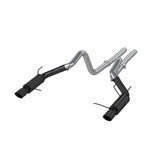 MBRP 11-14 Ford Mustang GT 5.0L 3in Cat Back Dual Split Rear Race Version 4in Tips - Black | S7264BLK