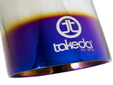 AFE aFe Takeda 304 Stainless Steel Clamp-On Exhaust Tip 2.5in. Inlet / 4.5in. Outlet - Blue Flame 49T25454-L07