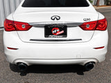 AFE aFe Takeda 2.5in 304 SS Axle-Back Exhaust w/ Black Tips 16-18 Infiniti Q50 V6-3.0L (tt) 49-36130NM-B