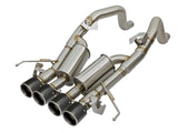 AFE aFe MACHForce XP 3in -2 1/2in Axle Back SS Exhaust w/Carbon Fiber Tips 14-17 Chevy Corvette V8 6.2L 49-34056-C
