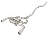 AFE aFe MACHForce XP SS-304 Polish Tip 2.5in Dia Cat Back Exhaust 12-14 BMW 335i (F30) 3.0L (t)