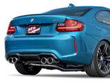 AFE aFe MACHForce XP 3in - 2 1/2in Axle Back 304SS Exhaust w/ Carbon Fiber Tips 16-17 BMW M2 (f87) 49-36333-C