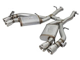 AFE aFe MACHForce XP 3in 304 SS Axle-Back Dual Exhaust (NPP) w/ Polished Tips 16-17 Camro SS V8-6.2L 49-34068-P