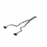 MBRP 15-16 Dodge Challenger RT 5.7L T304 SS 3in Dual Rear Cat-back CF Quad Tips - Street | S71153CF