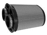 AFE aFe MagnumFLOW Pro DRY S OE Replacement Filter 3F (Dual) x (8.25x6.25)B(mt2) x (7.25x5)T x 9H 21-91115