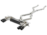 AFE aFe MACH Force-Xp 3.5in. 304 SS C/B Exhaust System 15-18 BMW X5 M (F85) V8-4.4L (tt) - Black Tip 49-36341-B