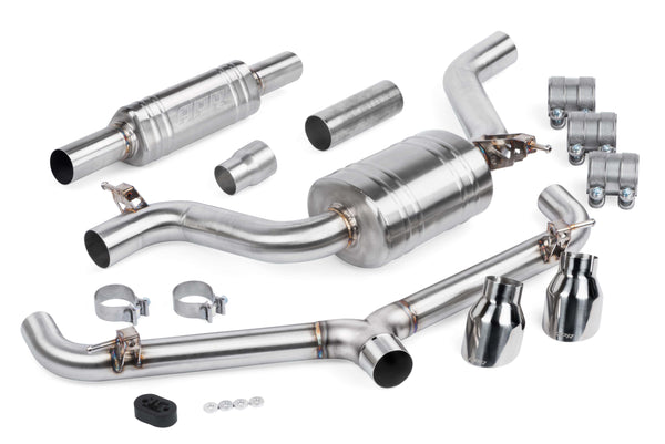 APR Exhaust - Catback System with Front Muffler - MK7 GTI | CBK0008