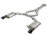 AFE aFe MACHForce XP 3in 304 SS Cat-Back Exhausts w/ Black Tips 15-17 Ford Mustang GT V8-5.0L/V6-3.7L 49-33072-1B