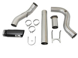 AFE aFe Large Bore-HD 5in DPF Back 409 SS Exhaust System w/Black Tip 2017 Ford Diesel Trucks V8 6.7L(td) 49-43090-B